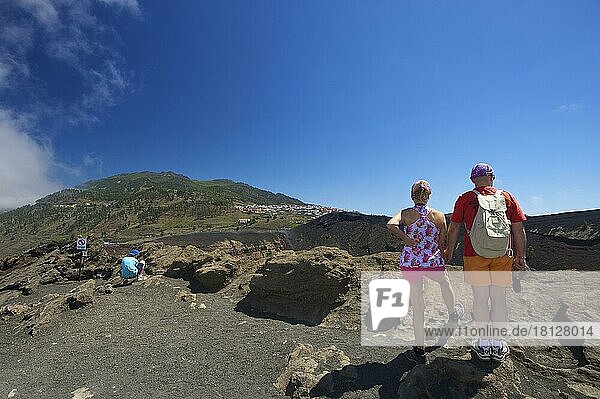 San Antonio Volcano in Monumento Natural de los Volcanes de Teneguia Park  La Palma  Canary Islands  Spain  Europe