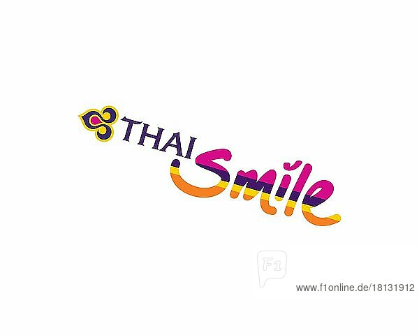 Thai Smile  gedrehtes Logo  Weißer Hintergrund B