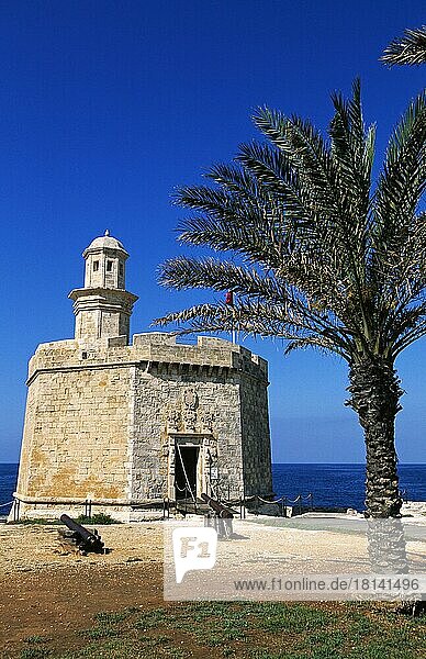Schloss in Ciutadella  Menorca  Balearische Inseln  Spanien  Europa