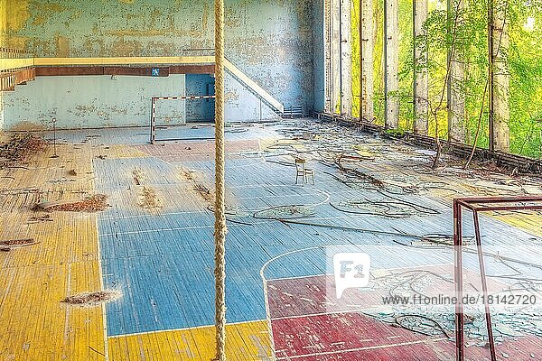 Sporthalle  Kulturhaus Energetyk  Lost Place  Prypjat  Sperrzone Tschernobyl  Ukraine  Osteuropa  Europa