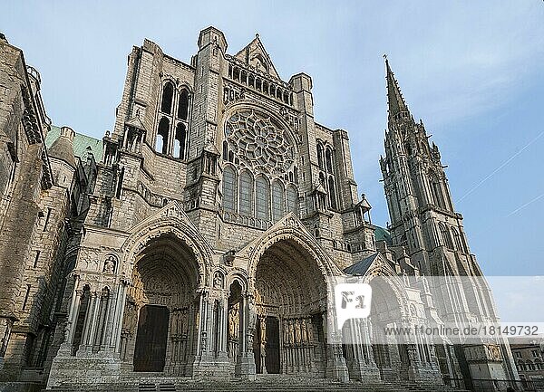 Kathedrale Notre-Dame de Chartres  Chartres  Eure-et-Loir  Frankreich  Europa