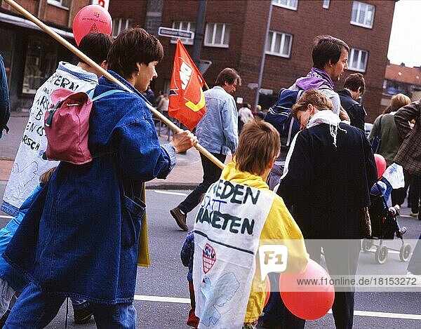 Ruhr area. Easter March Ruhr 87 on 18. 4. 1987