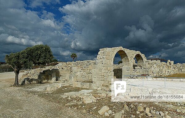 Bischofskirche Basilika  Ausgrabungsstätte  Kourion  Zypern  Europa