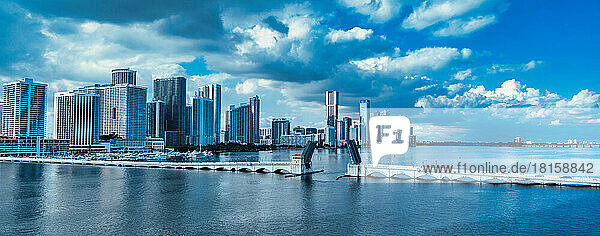 Panorama der schönen Stadt MIAMI FLORIDA