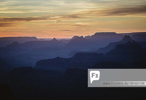 Sonnenuntergang vom Desert View im Grand Canyon National Park