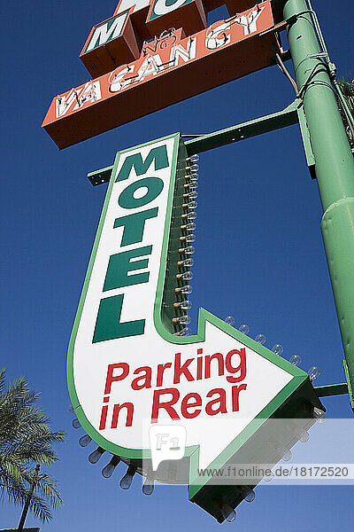 Motel Sign  Las Vegas  Nevada  USA