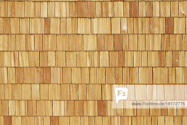 Close-up of Wooden Shingle Wall  Salzburger Land  Austria