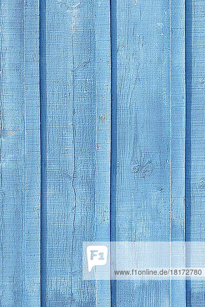 Close-up of Blue Painted Wooden Wall  Andernos  Arcachon  Gironde  Aquitaine  France
