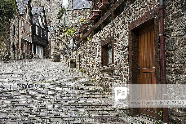 Rue du Petit Fort  Dinan  Brittany  France