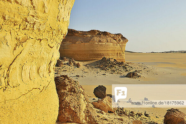 Rock Formation in Desert  Matruh Governorate  Libyan Desert  Sahara Desert  Egypt  Africa