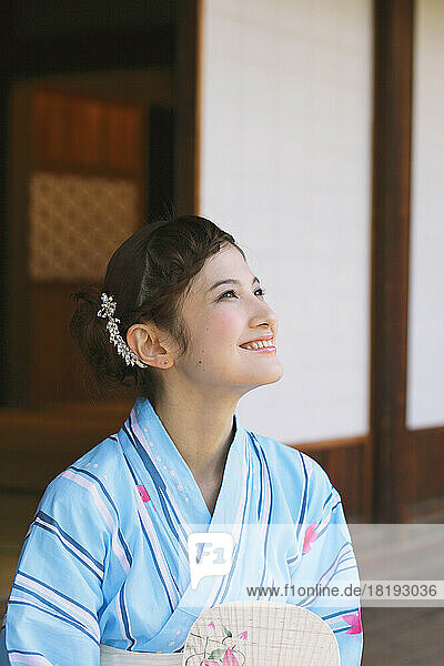 Japanese woman in a yukata