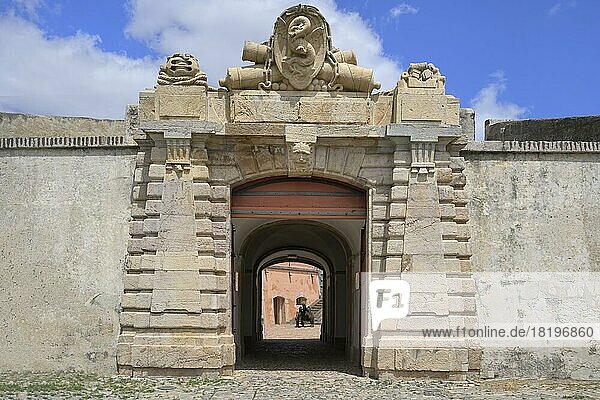 Fort Conde de Lippe oder Fort Unserer Lieben Frau von der Gnade  18. Jahrhundert  Tor  Elvas  Alentejo  Portugal  Europa