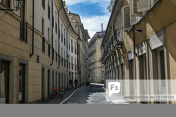 Alte Gasse Unesco-Weltkulturerbe Turin  Italien  Europa