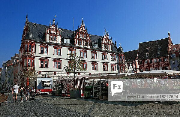 Stadthaus am Marktplatz  Coburg  Oberfranken  Bayern  Deutschland  Europa