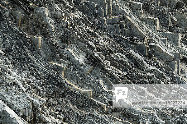 Canada  Labrador  Newfoundland  Green Point  Close-up of Green Point Geological Site in Gros Morne National Park