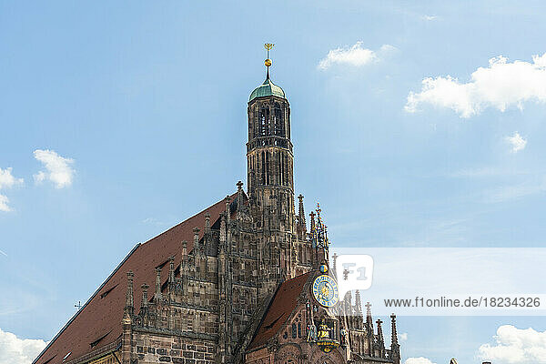 Germany  Bavaria  Nuremberg  Roof of historic Frauenkirche