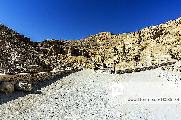 Egypt  Luxor Governorate  Roads in Valley of the Kings