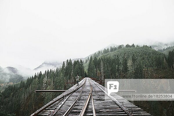 Person railroad bridge  Resolution and high quality beautiful photo