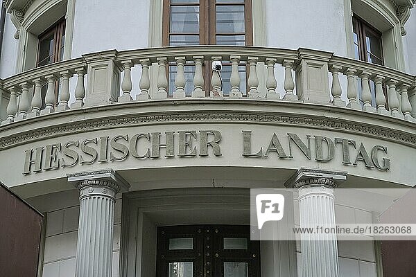 Hessischer Landtag Stadtschloß Schlossplatz Wiesbaden Hessen Deutschland Europa