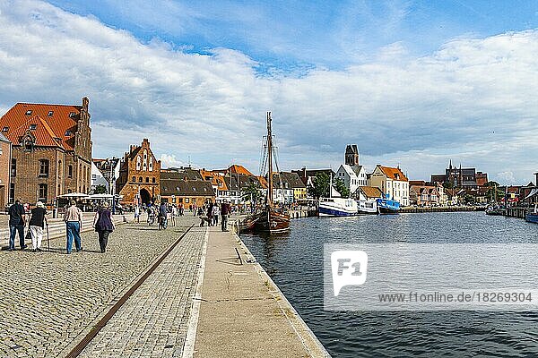 Harbour of the Unesco world heritage site Hanseatic city of Wismar  Germany  Europe