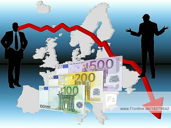Symbolfoto  Finanzwirtschaft  Banken  Geldströme  Geldentwertung  Euro-Politik  Inflation  Stagnation  Kapitalmarkt  Währung  EZB  Euro  Euro-Abschwung  Zinsen  Schulden  Europäische Gemeinschaft  Deutschland  Europa