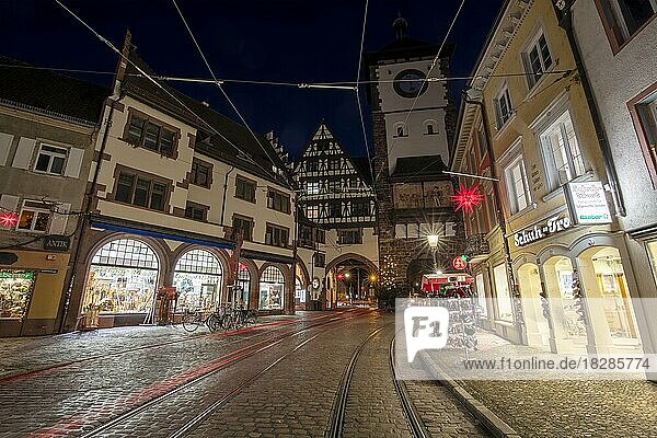 Schwabentor  Altstadt  Freiburg im Breisgau  Baden-Württemberg  Deutschland  Europa