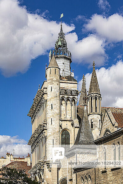 France  Bourgogne-Franche-Comte  Dijon  Towers of Church of Notre-Dame of Dijon