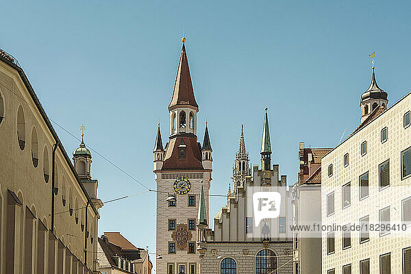 Deutschland  München  Uhrturm des Alten Rathauses