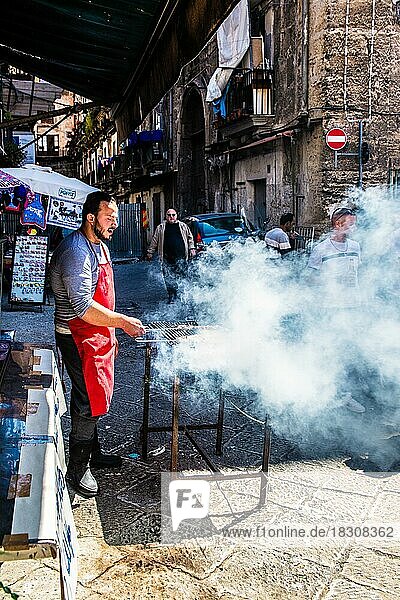Ballarò Markt  bekannteste und aelteste Markt von Palermo mit orientalischem Charme  Sizillien  Palermo  Sizilien  Italien  Europa