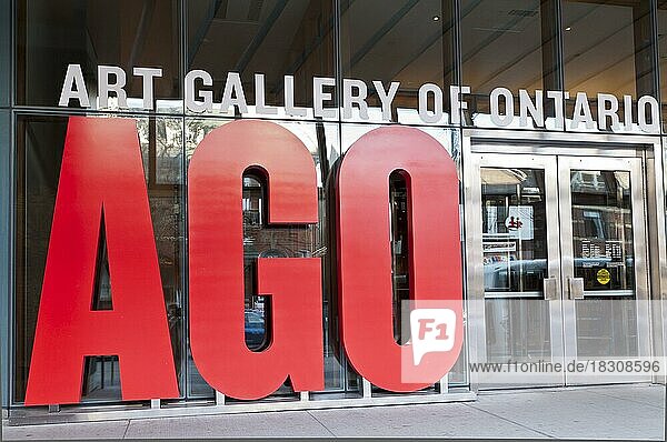 Eingang zur AGO  Kunstgalerie von Ontario  Toronto  Ontario