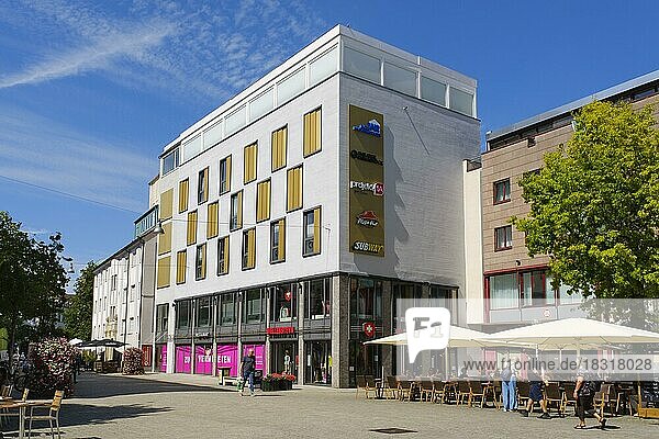 Modern shopping centre in the pedestrian zone  Osnabrück  Lower Saxony  Germany  Europe