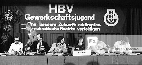 Jugendkonferenz der Gewerkschaft Handel  Banken  Versicherungen (HBV) am 31.05.1980 in Gelsenkirchen  Deutschland  Europa