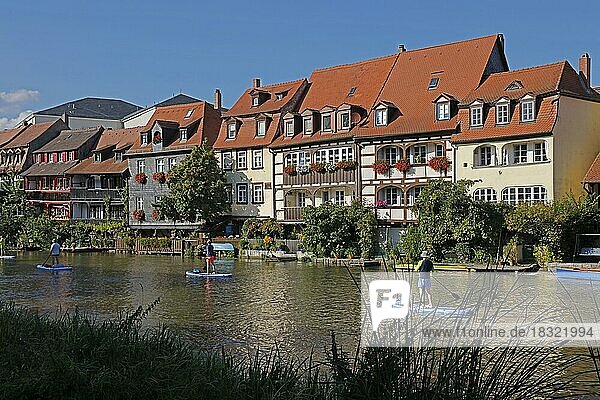 Klein-Venedig  Fluss Regnitz  Bamberg  Oberfranken  Bayern  Deutschland  Europa