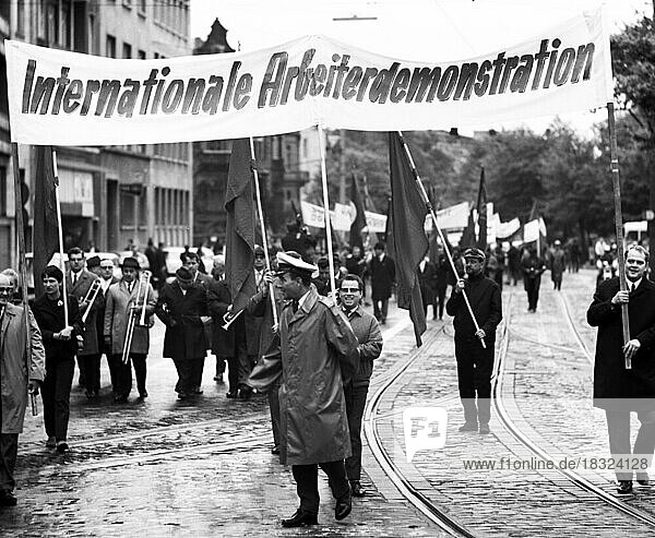 May Day demonstrations of the German Trade Union Federation (DGB) in 1964-71 with different demands and personalities in different regions  Germany  Europe