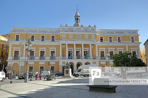 Rathaus  Palacio Municipal  am Plaza de Espana in Badajoz  Extremadura  Spanien  Europa