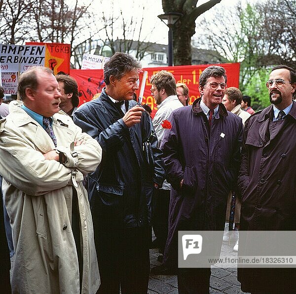 The DGB demonstrations on 1 May  here on 1 May 1992 in Dortmund  were accompanied by prominent representatives from trade unions and politics.... N.N.  Björn Engholm  N.N.  Lorenz Schwegler von l  Germany  Europe