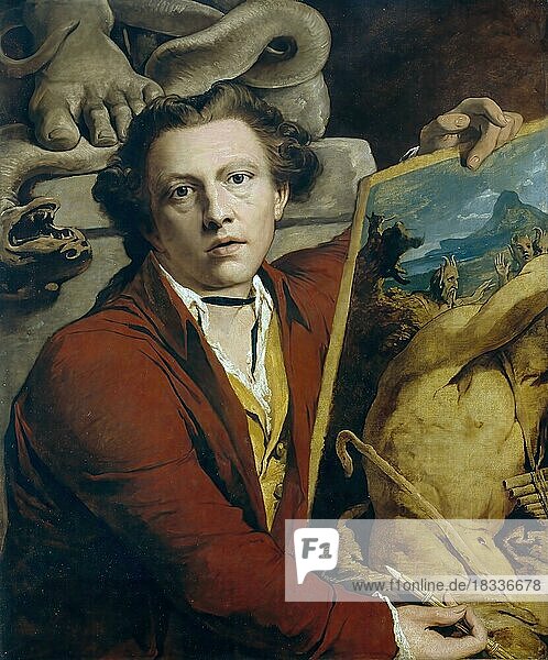 James Barry  11 Oktober 1741- 22 Februar 1806  Maler aus Irland  Historisch  digital restaurierte Reproduktion einer Originalvorlage aus der damaligen Zeit  genaues Originaldatum nicht bekannt
