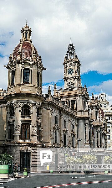 Rathaus von Valencia  Spanien  Europa