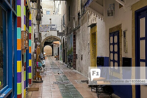 Gasse in der Medina von Essaouira  Makrokko