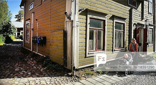 Die Stadt Porvoo im suedlichen Finnland ist die Heimat vieler Kuenstler und die zweitaelteste Stadt im Lande  FIN  Finnland  Europa