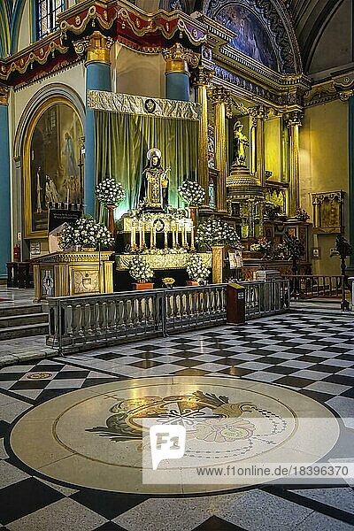 Basilika und Kloster von Santo Domingo oder Kloster des Heiligen Rosenkranzes  Altar  Lima  Peru  Südamerika