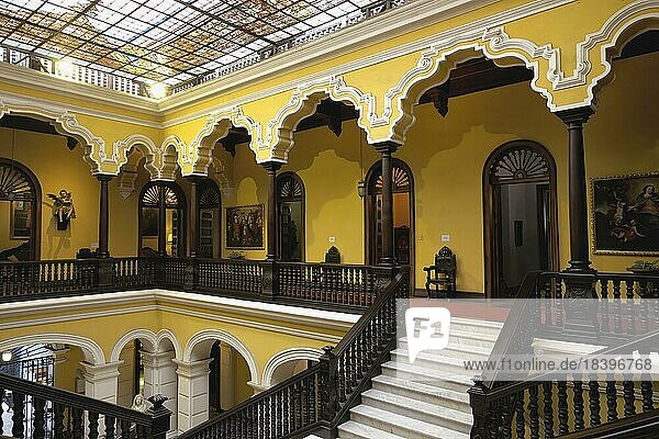 Erzbischöflicher Palast  Galerie der Haupthalle  Lima  Peru  Südamerika