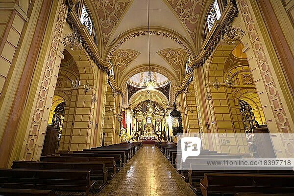 Basilica and Convent of the Virgin of Mercy  Central Nave  Lima  Peru  South America