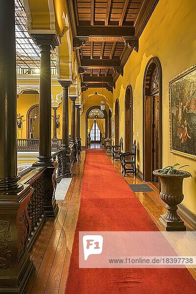 Erzbischöflicher Palast  Galerie der Haupthalle  Lima  Peru  Südamerika