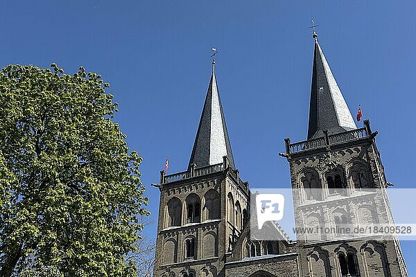 Propsteikirche St. Viktor  auch Xantener Dom genannt  Xanten  Nordrhein-Westfalen  Nordrhein-Westfalen  Deutschland  Europa