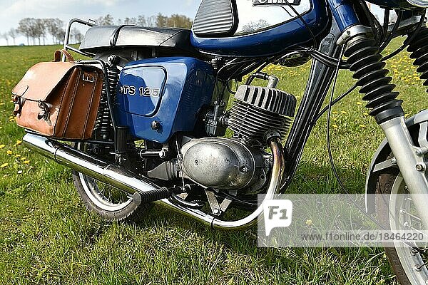 Oldtimer  DDR Motorrad MZ TS 125  150  aus Zschopau  Sachsen  Deutschland  Europa