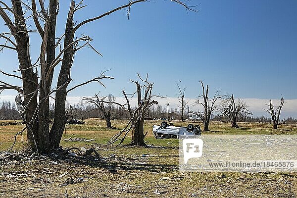 Mayfield  Kentucky  Damage from the December 2021 tornado that devasted towns in western Kentucky