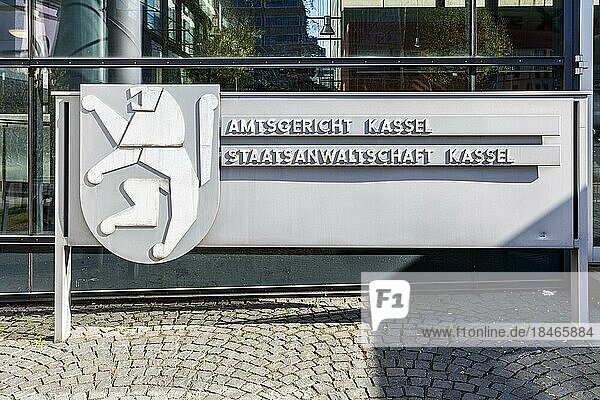 Justizbehörden Kassel  im Gebäude befinden sich Amtsgericht  Landgericht und Staatsanwaltschaft  Kassel  Hessen  Deutschland  Europa