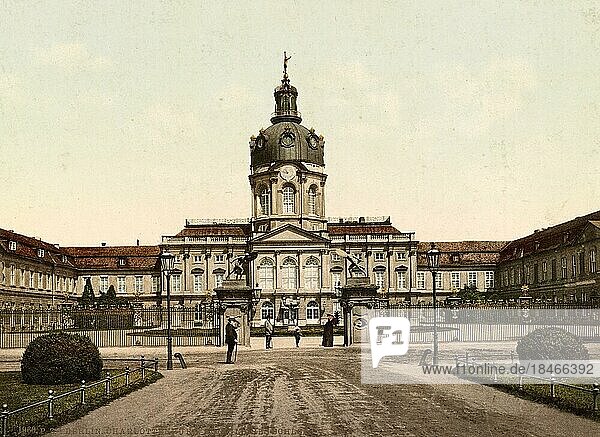 Royal Palace  Charlottenburg  Berlin  Germany  Historic  digitally restored reproduction of a photochrome print from the 1890s  Europe