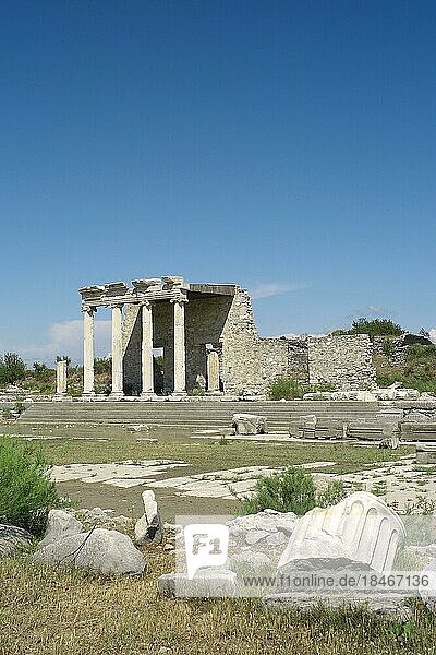 Säulenhaus  Versammlungshalle  Stoa  Milet  Türkei  Asien